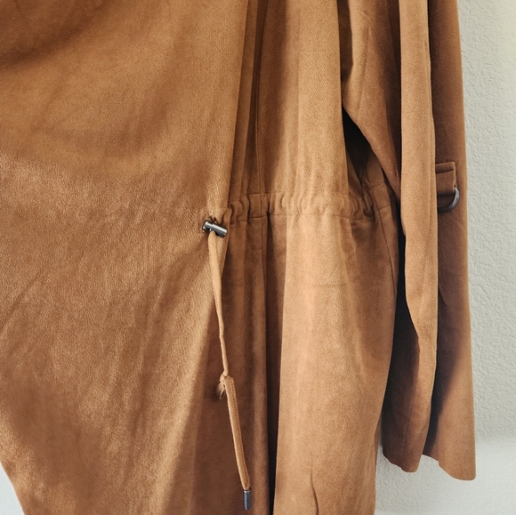 Suede Open Front Jacket - Picture 3 of 5